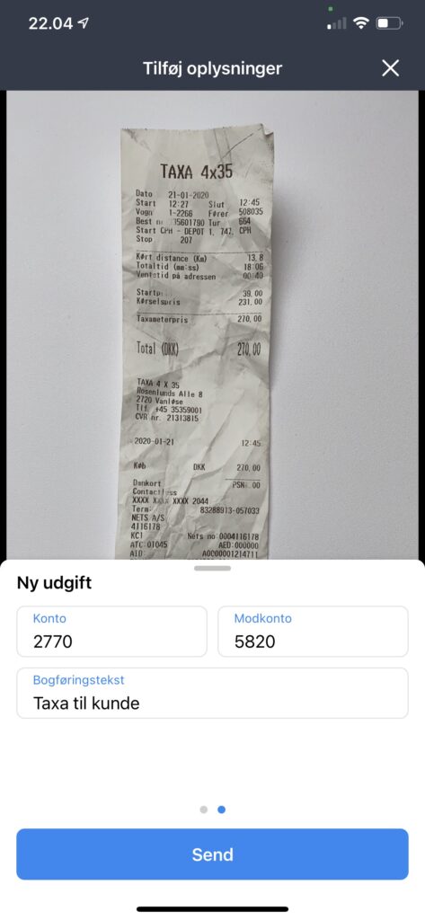 Step 6: Scan invoice to e-conomic 3